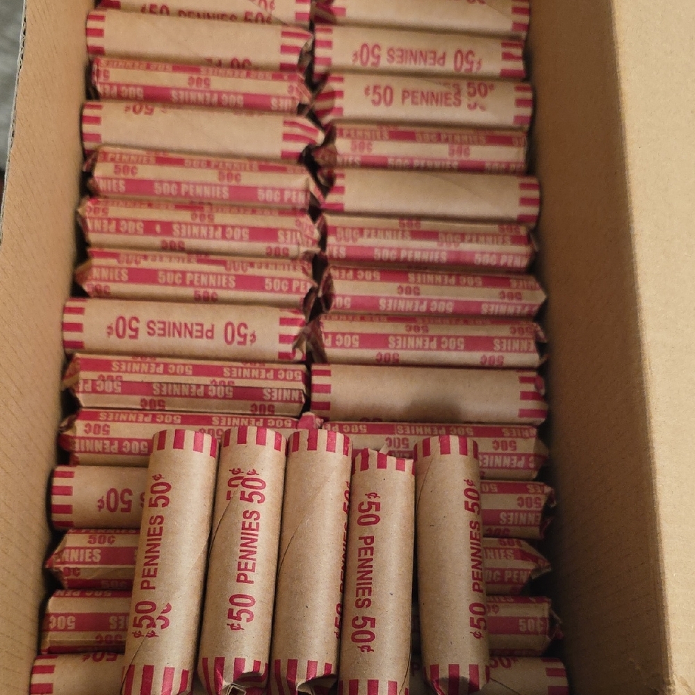 *UNCHECKED" Rolls Of US Pennies